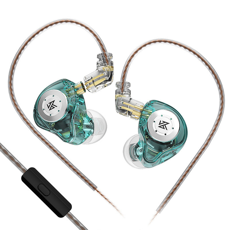 Headphones with microphone and control cable, in-ear sports headphones