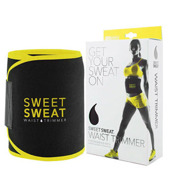 Sweat-inducing sports waist belt for men and women