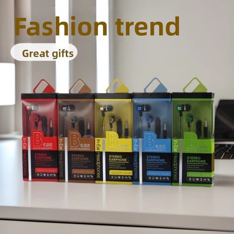 Wired Microphone 3.5mm In-Ear Sports Earphones