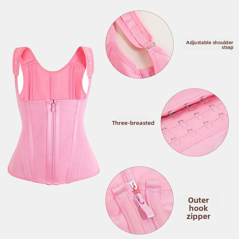 Corset-shaped fitness garment