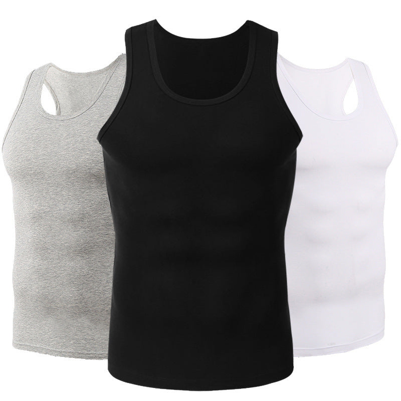 Men's Pure Cotton Sports Vest, Comfortable Fit, Breathable