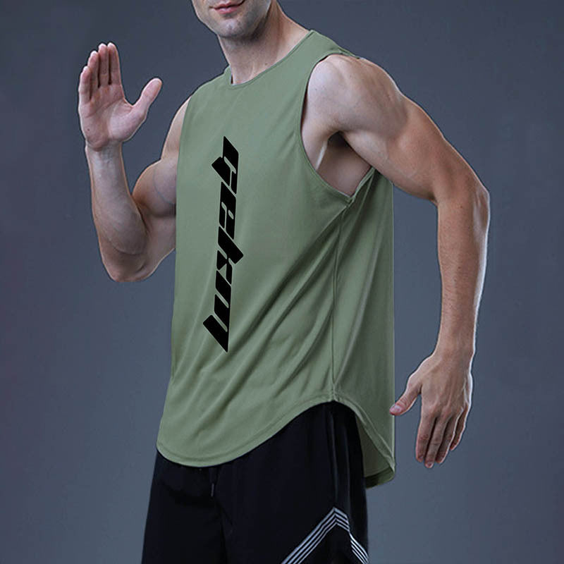 Running training waistcoat loose sports T-shirt quick-drying top