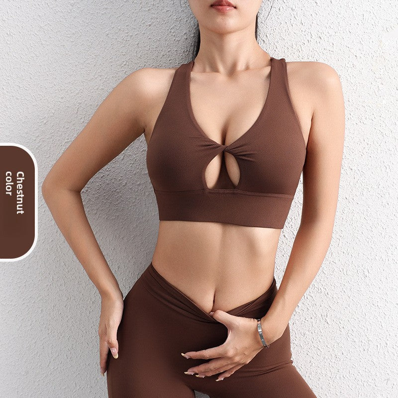 Sexy Hollow Out Yoga Sports Bra
