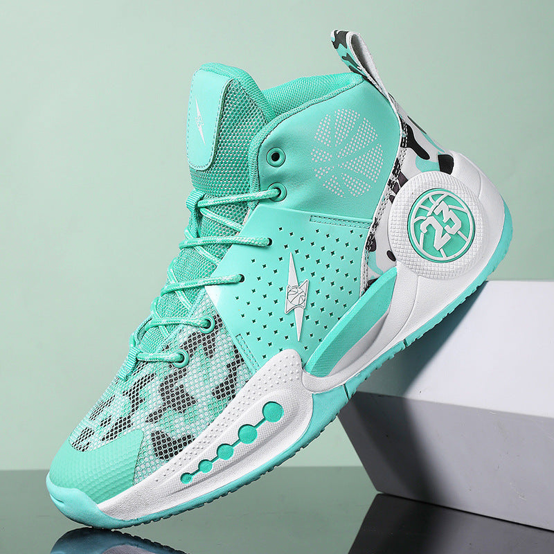 Breathable Mesh Basketball Shoes High-Top Training Sports Shoes