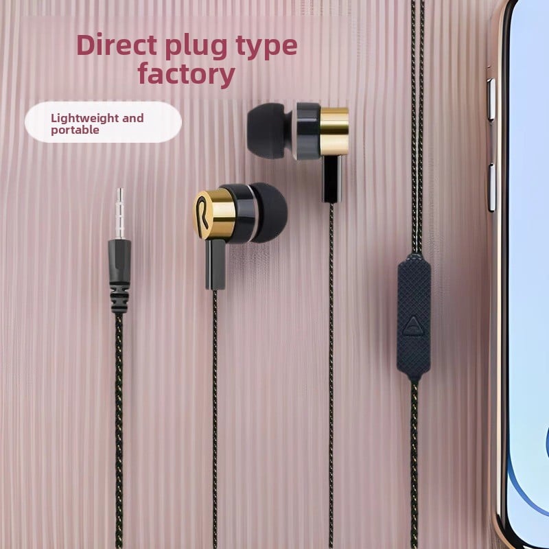 Wired Microphone 3.5mm In-Ear Sports Earphones