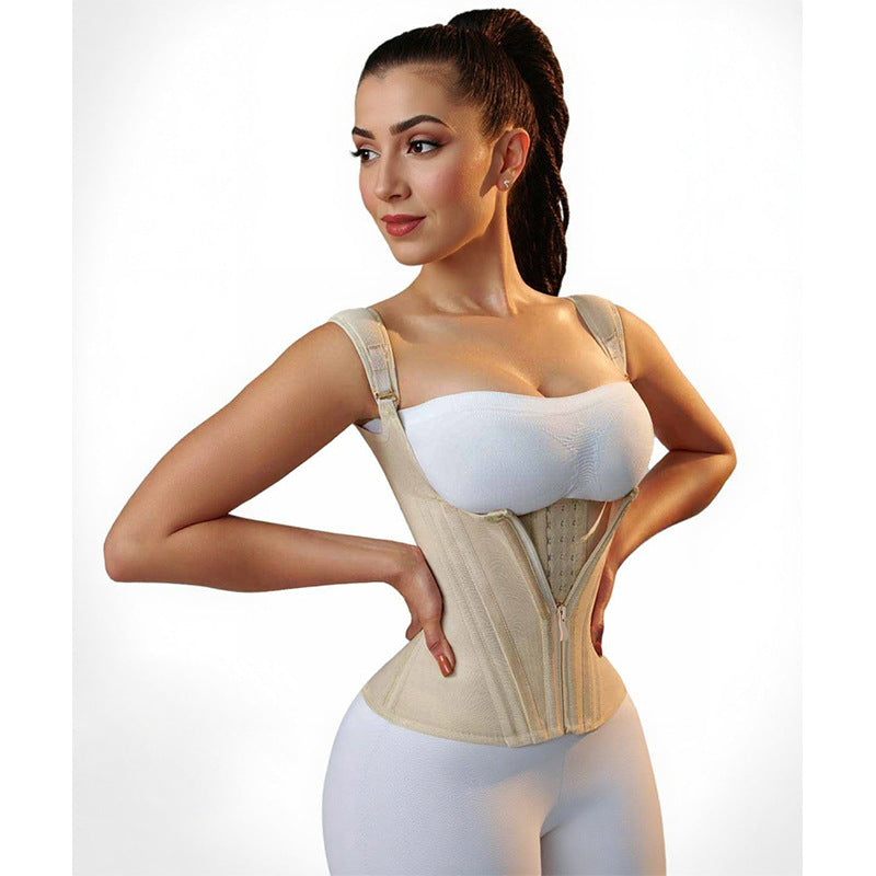 Corset-shaped fitness garment