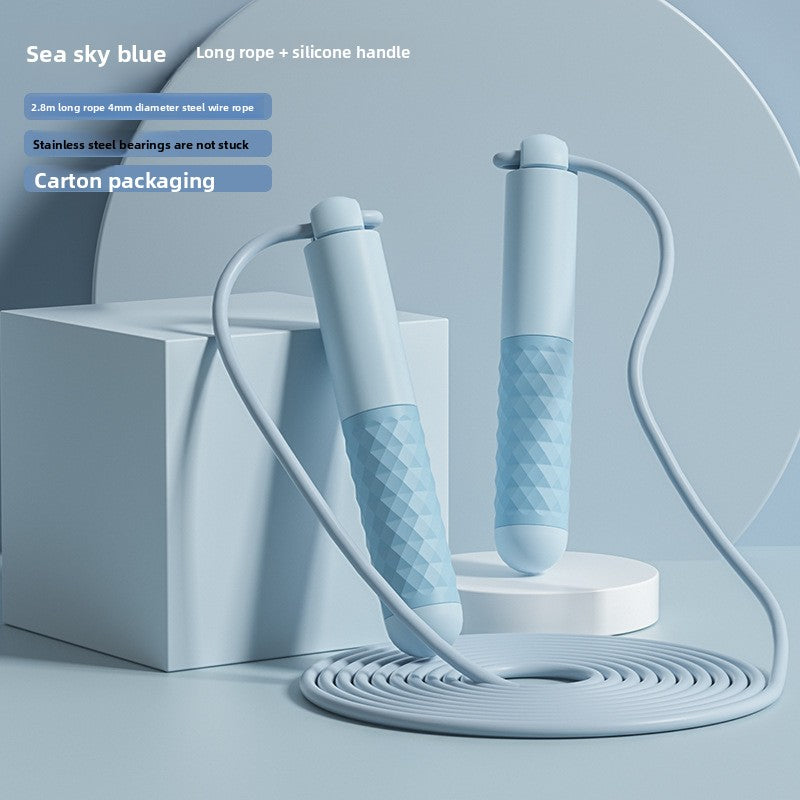 Intelligent electronic counting cordless skipping rope sports equipment