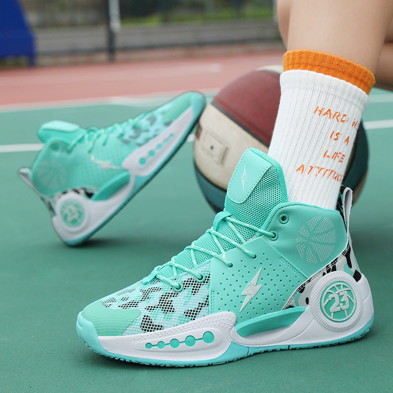 Breathable Mesh Basketball Shoes High-Top Training Sports Shoes