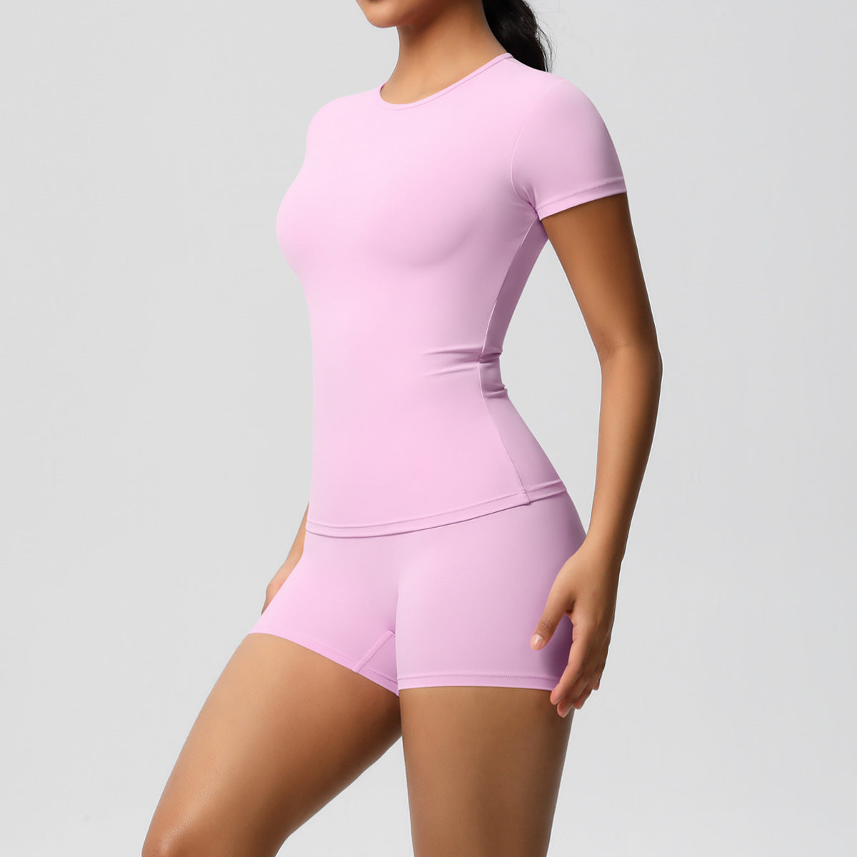 Solid-color nude skin-friendly sports yoga wear
