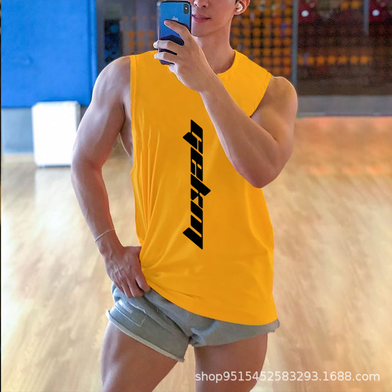 Running training waistcoat loose sports T-shirt quick-drying top