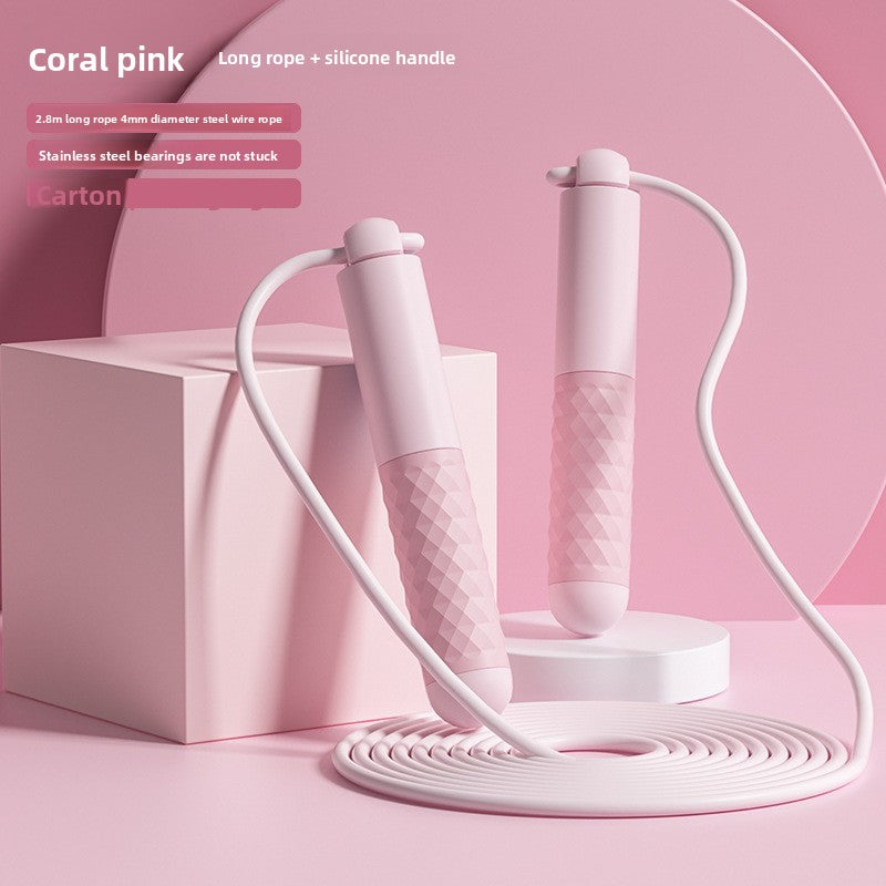 Intelligent electronic counting cordless skipping rope sports equipment