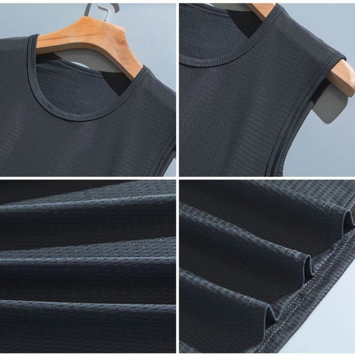 Men's Ice Silk Quick-Dry Loose Fit Vest for Summer Sports