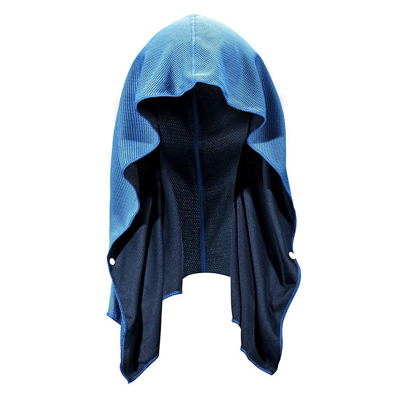 Cooling Sun Protection Sports Headwrap Buckle Quick Dry Outdoor Cooling Scarf Hooded Cover