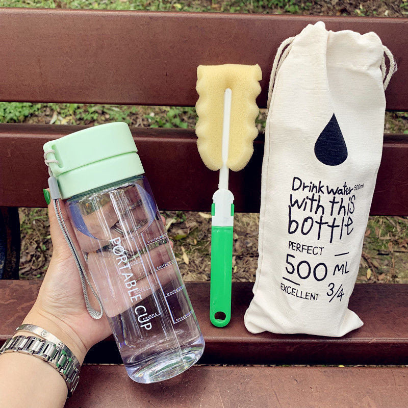 Portable Plastic Water Cup with Shockproof Design