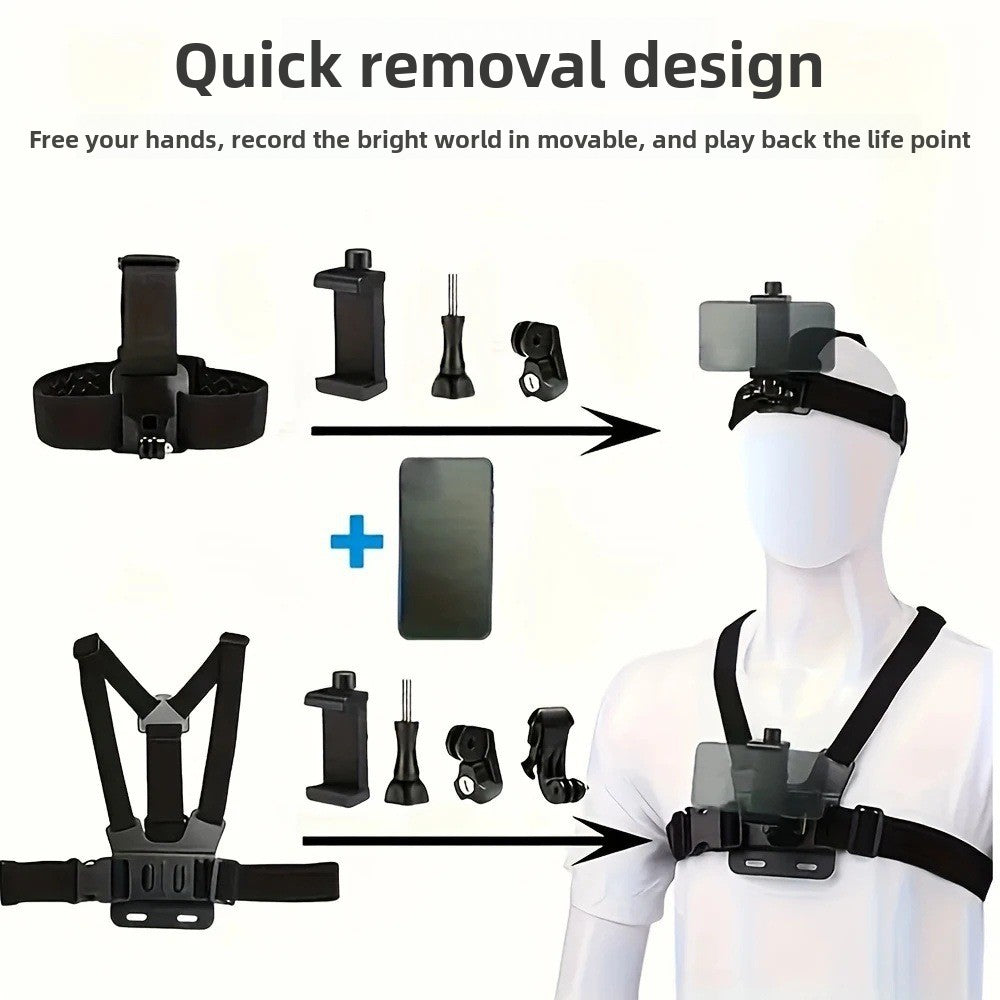 sports camera motorcycle riding chest strap