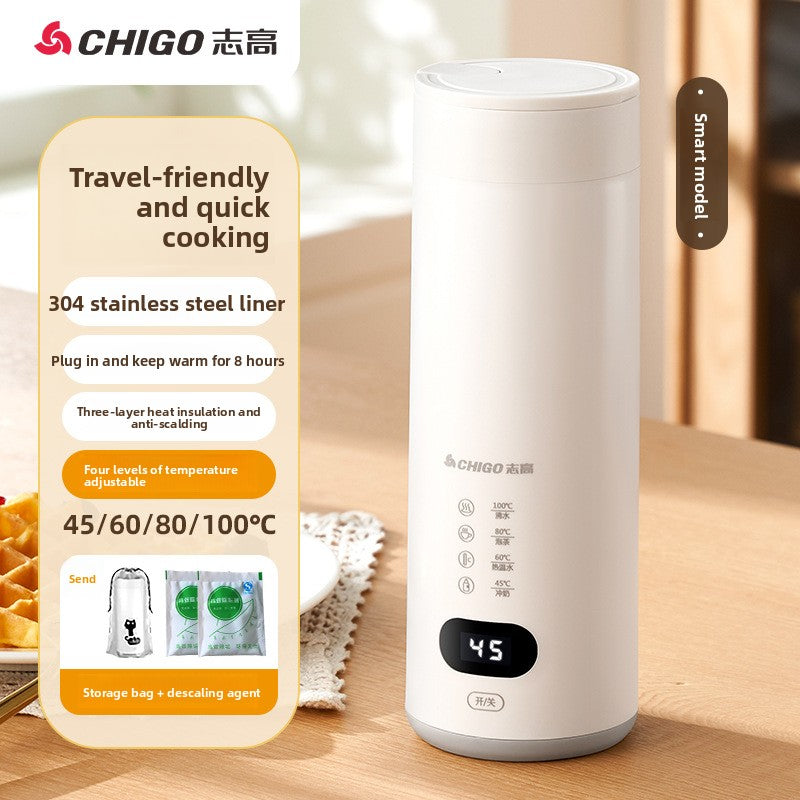 Portable Electric Heating Cup with Stainless Steel Inner Tank