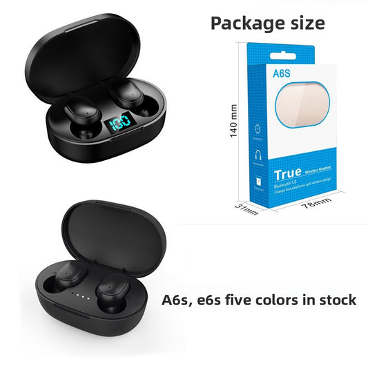 A6S Wireless Bluetooth Headphones with Digital Display