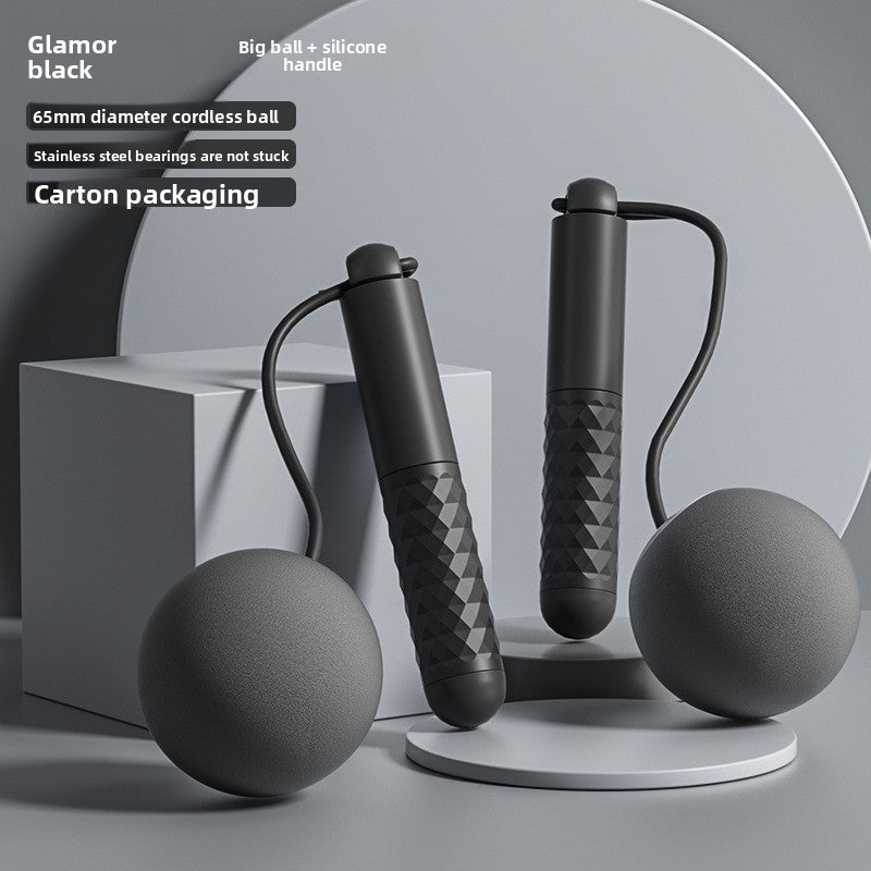 Intelligent electronic counting cordless skipping rope sports equipment