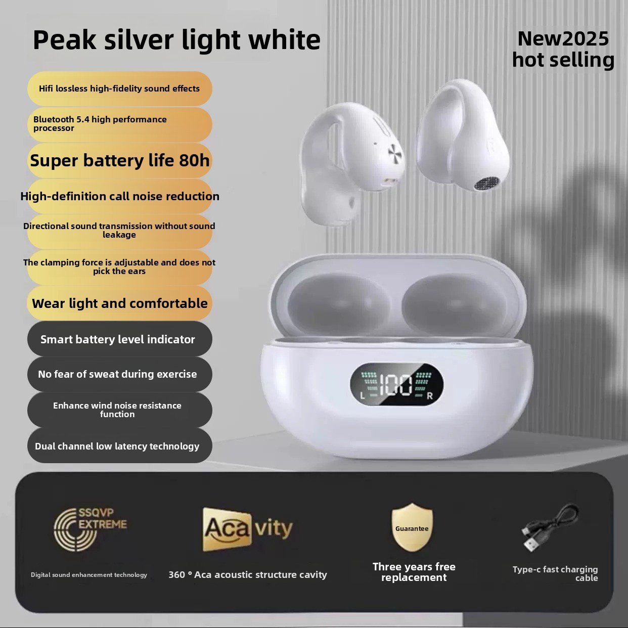 Over-ear running sports headphones