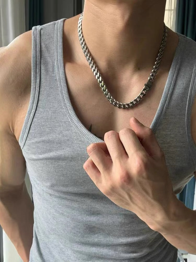 Sports and fitness coarse-threaded bodybuilding vest