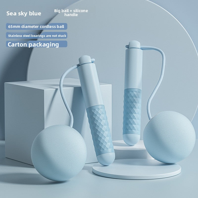 Intelligent electronic counting cordless skipping rope sports equipment