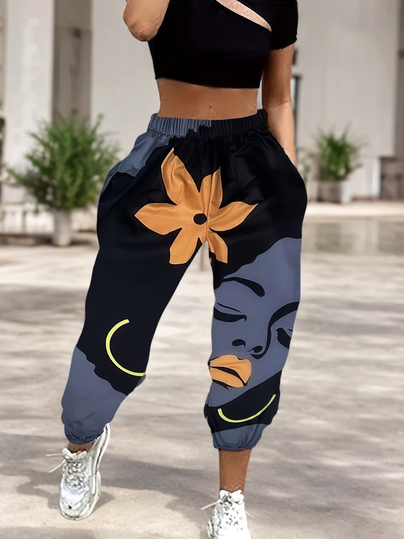 Casual breathable loose-fitting women's trousers