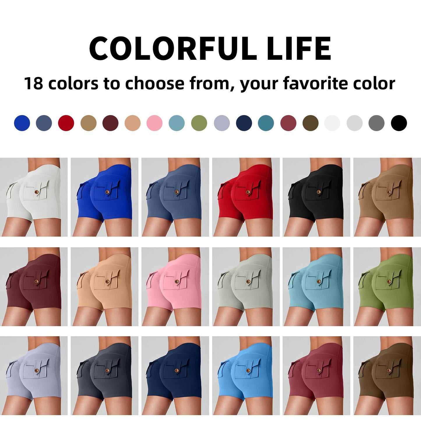 High-Elastic Quick-Dry Yoga Fitness Shorts