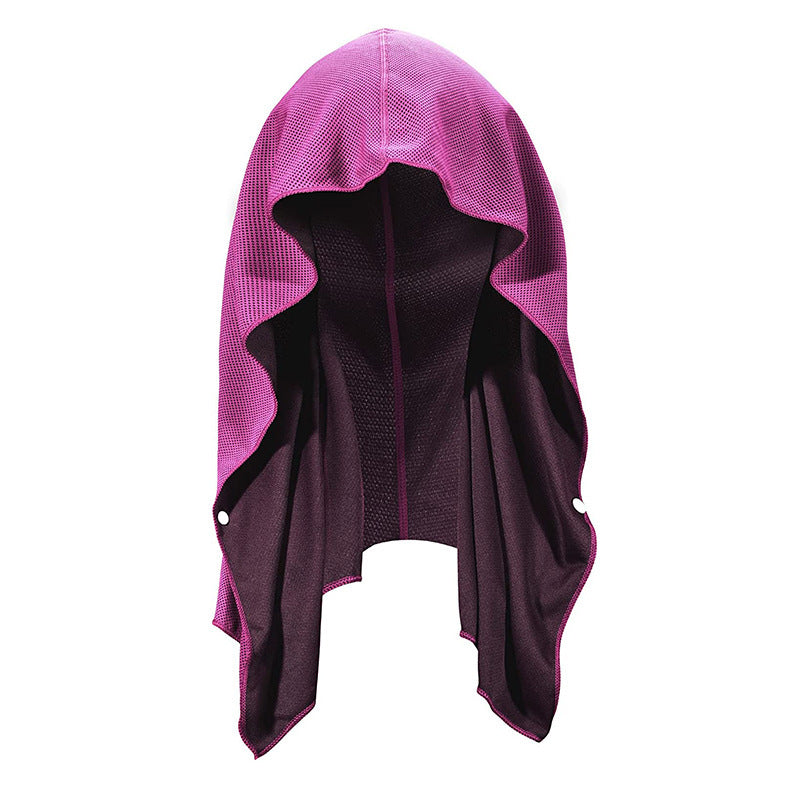 Cooling Sun Protection Sports Headwrap Buckle Quick Dry Outdoor Cooling Scarf Hooded Cover