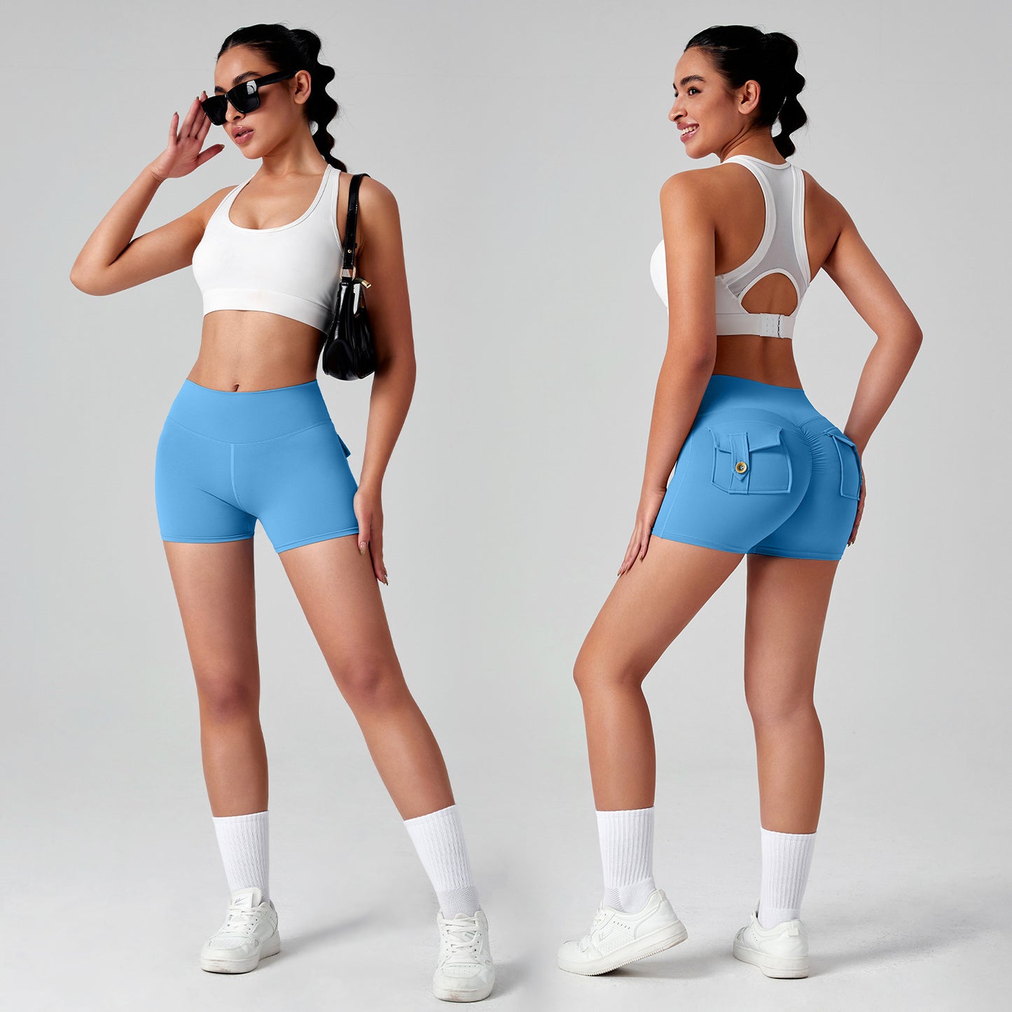 High-Elastic Quick-Dry Yoga Fitness Shorts
