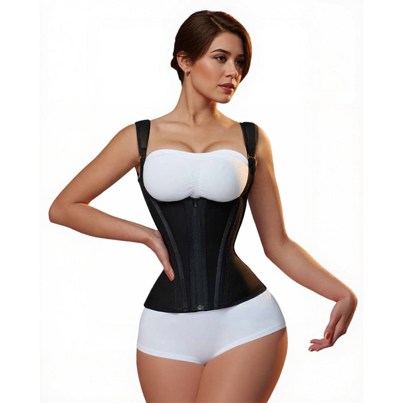 Corset-shaped fitness garment