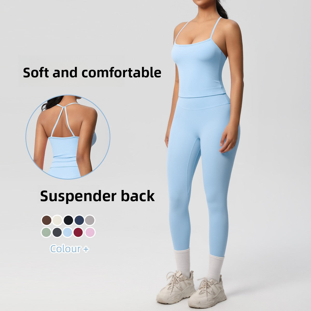 Women's Yoga Pants and Sports Top Set