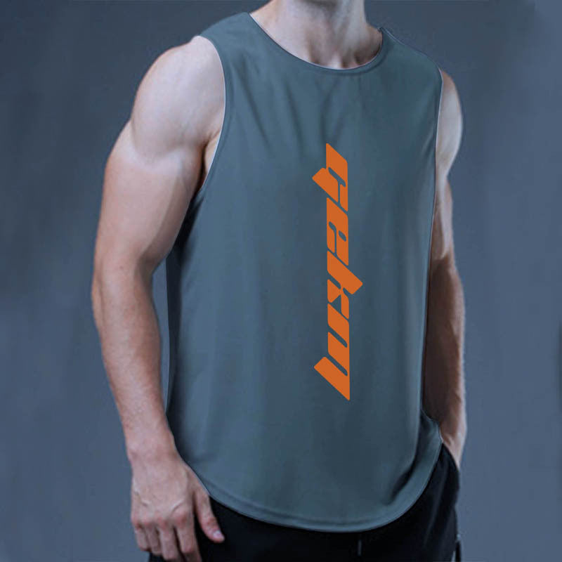 Running training waistcoat loose sports T-shirt quick-drying top