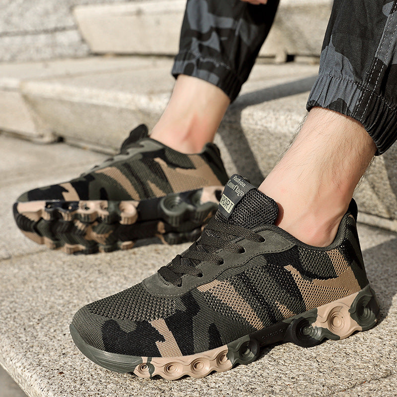 Breathable Camouflage Mesh Sports Shoes for Men