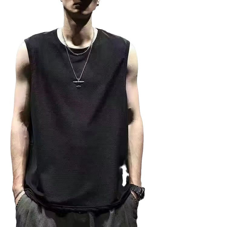Men's Ice Silk Quick-Dry Loose Fit Vest for Summer Sports