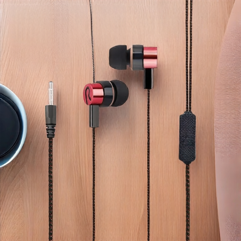 Wired Microphone 3.5mm In-Ear Sports Earphones