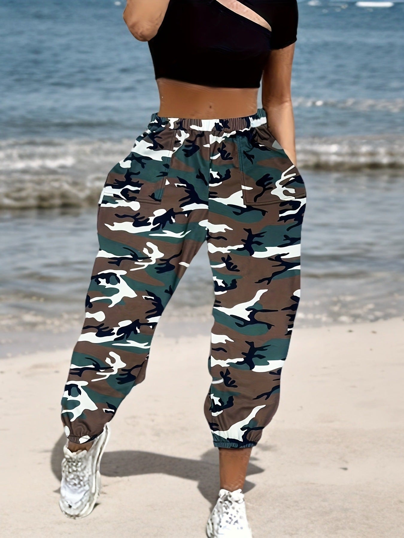 Casual breathable loose-fitting women's trousers