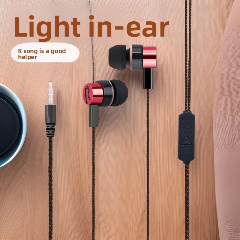 Wired Microphone 3.5mm In-Ear Sports Earphones