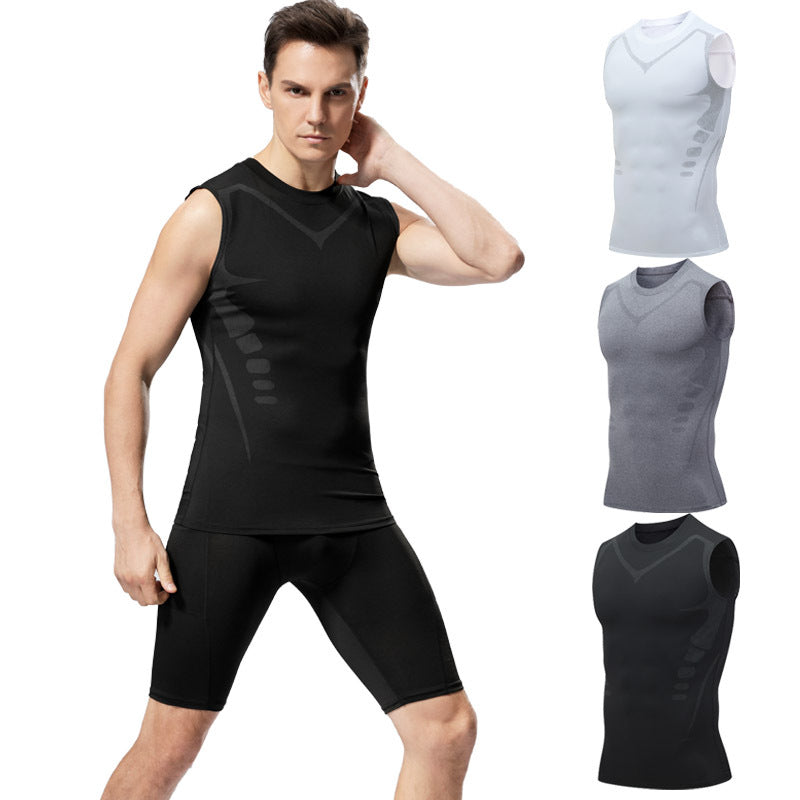 Men's Quick-Dry Fitness Vest for Running & Gym