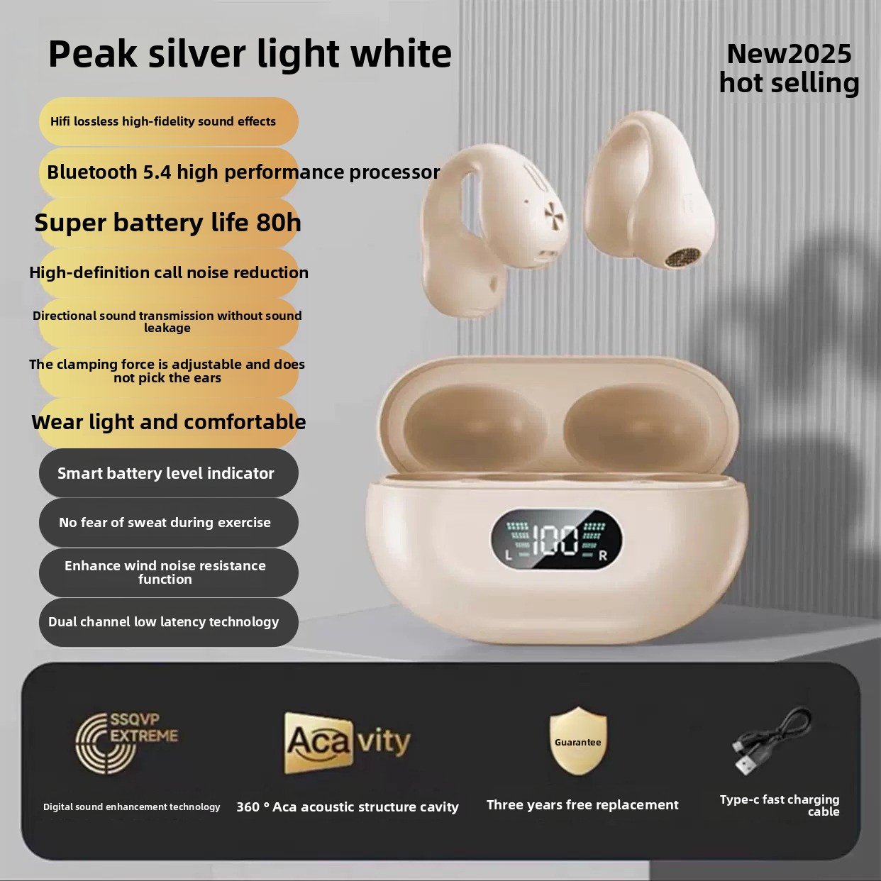 Over-ear running sports headphones