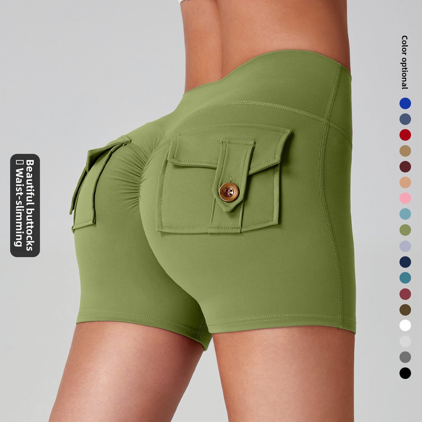 High-Elastic Quick-Dry Yoga Fitness Shorts