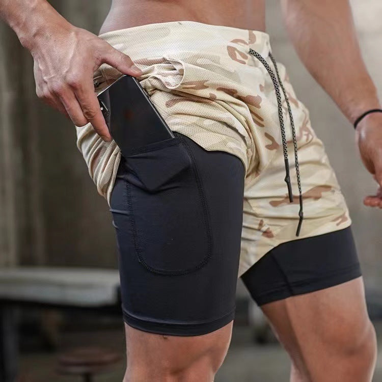 Breathable and quick-drying sports shorts