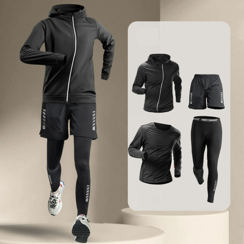 Thick-fabric warm-up suit, quick-drying clothes