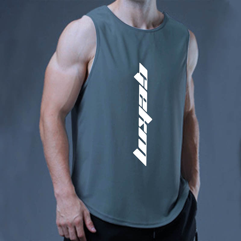 Running training waistcoat loose sports T-shirt quick-drying top