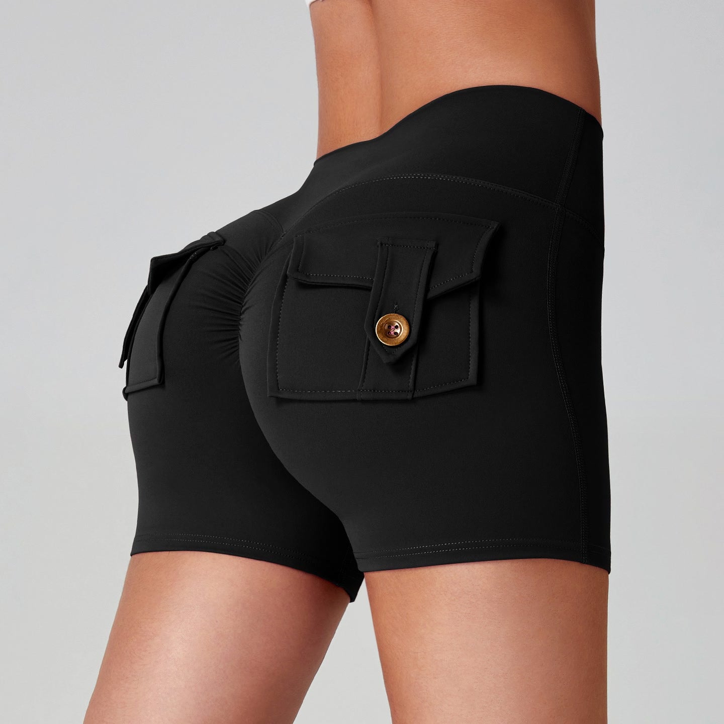 High-Elastic Quick-Dry Yoga Fitness Shorts