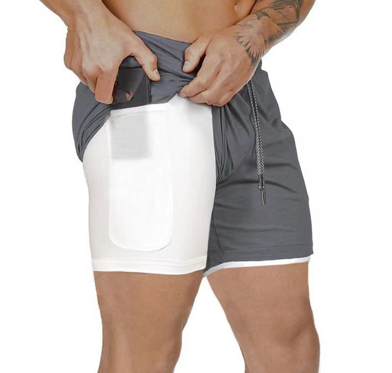 Breathable and quick-drying sports shorts