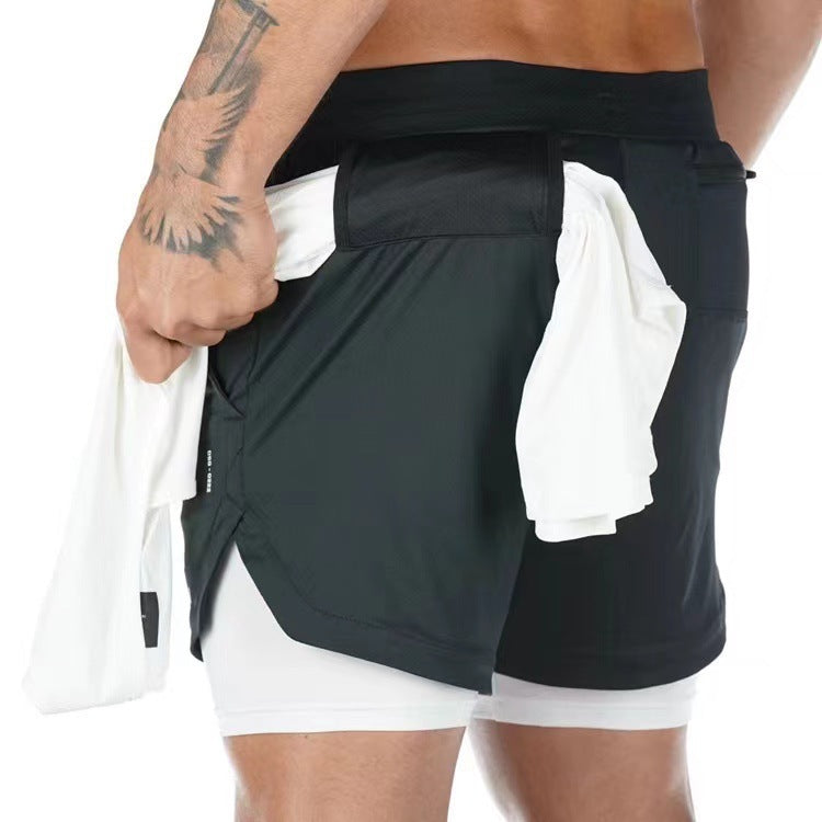 Breathable and quick-drying sports shorts
