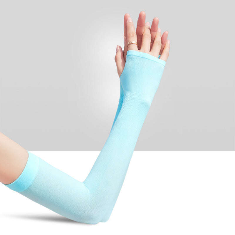 Ice Silk UV Protection Arm Sleeves for Outdoor Sports