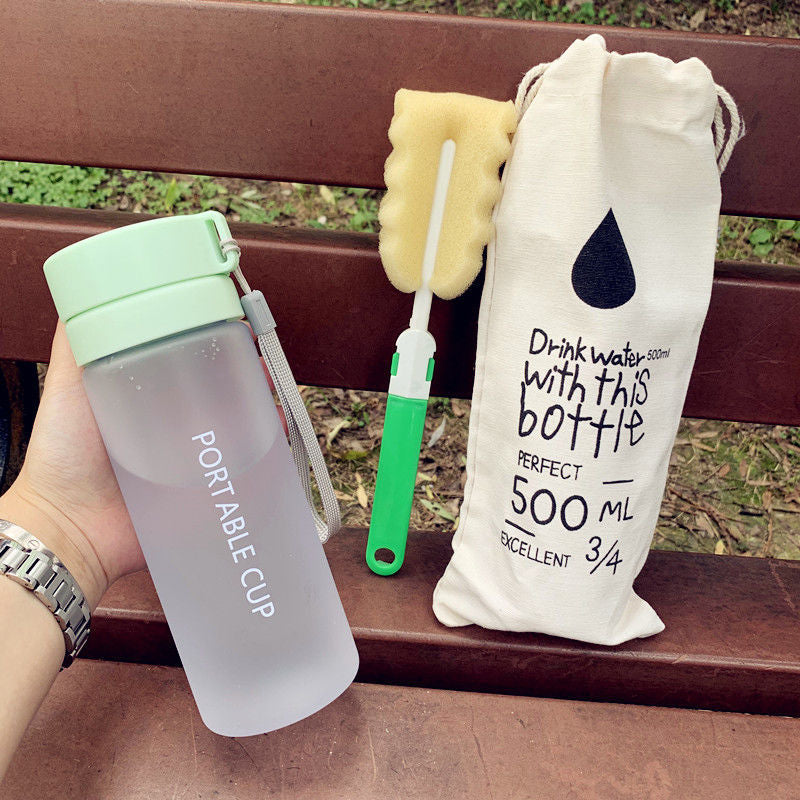 Portable Plastic Water Cup with Shockproof Design