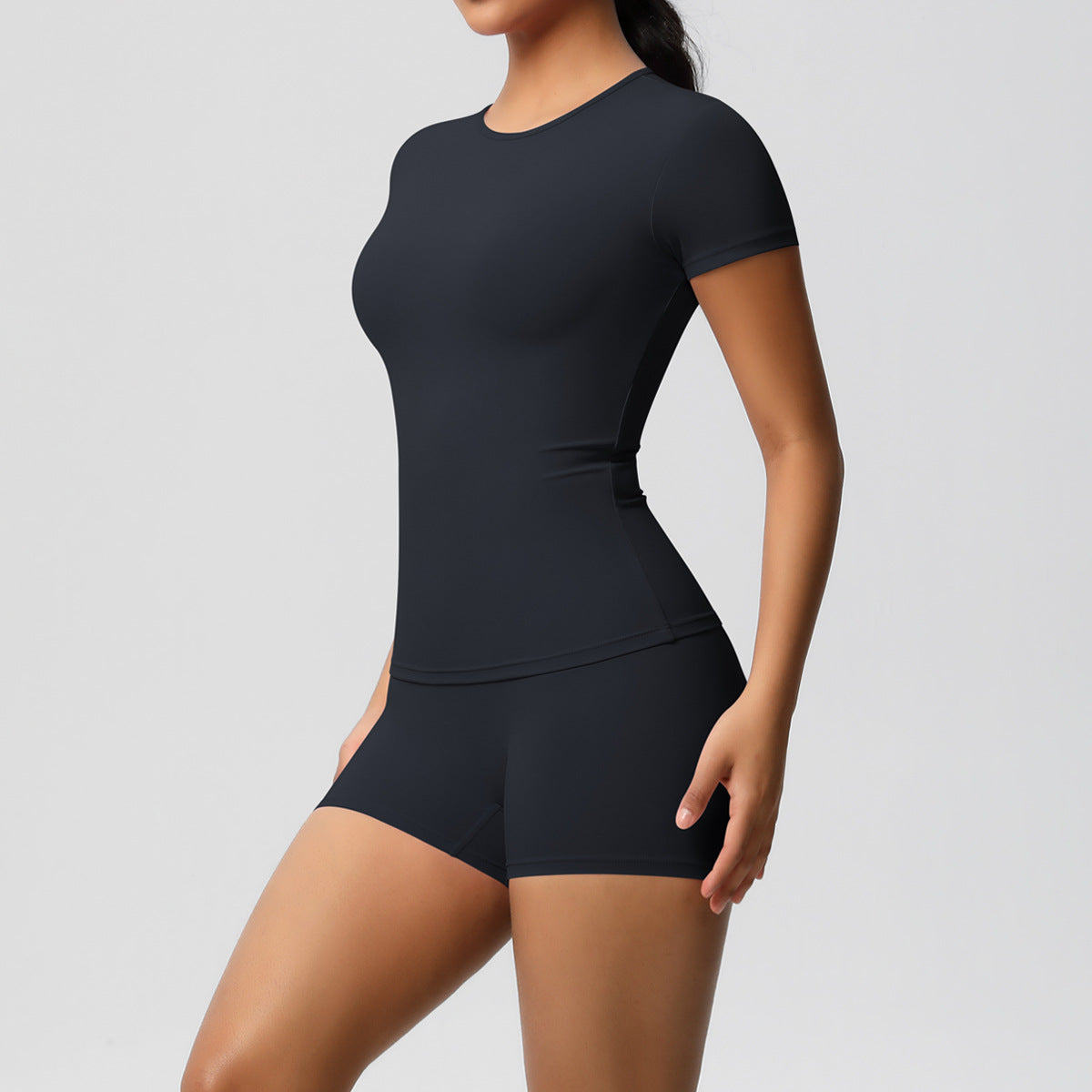 Solid-color nude skin-friendly sports yoga wear