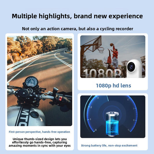 Magnetic Waterproof Sports Camera for Vlogging